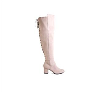 Lace up Grey Adorable Boots (wide-width)